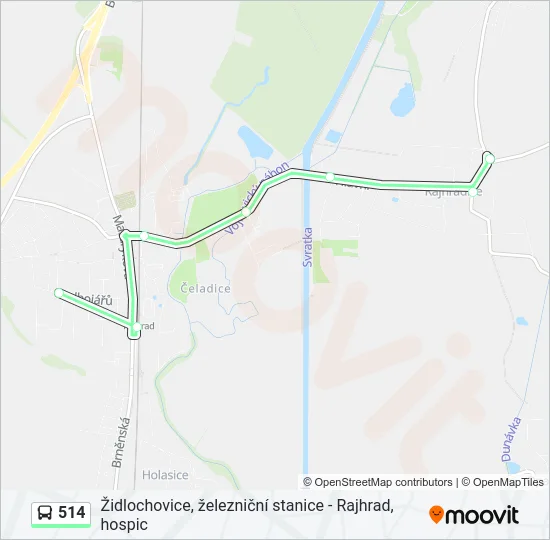 Автобус 514: карта маршрута