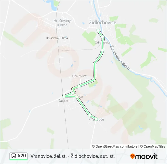 520 Bus Line Map