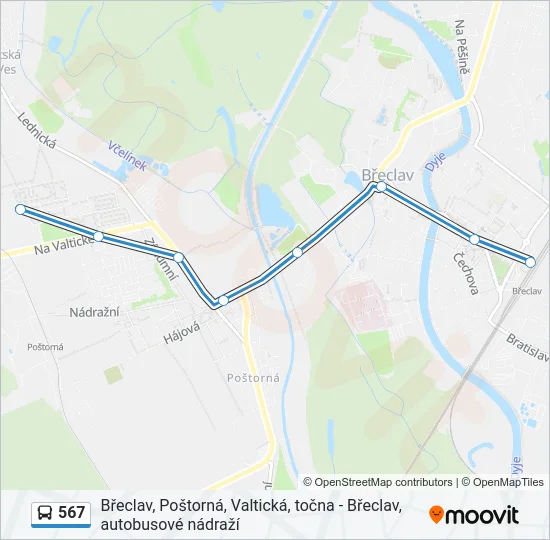567 Bus Line Map