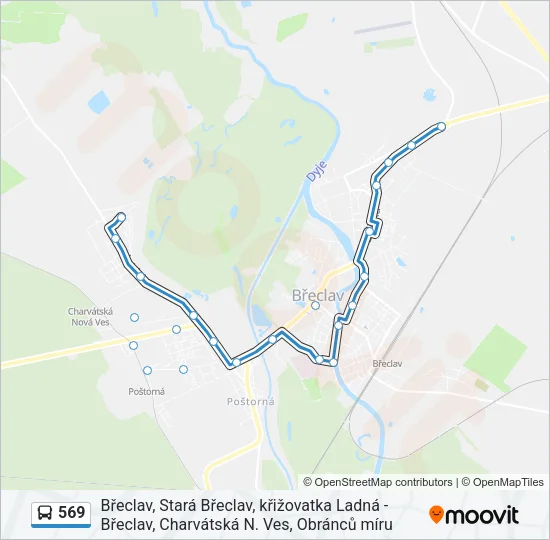 569 Bus Line Map