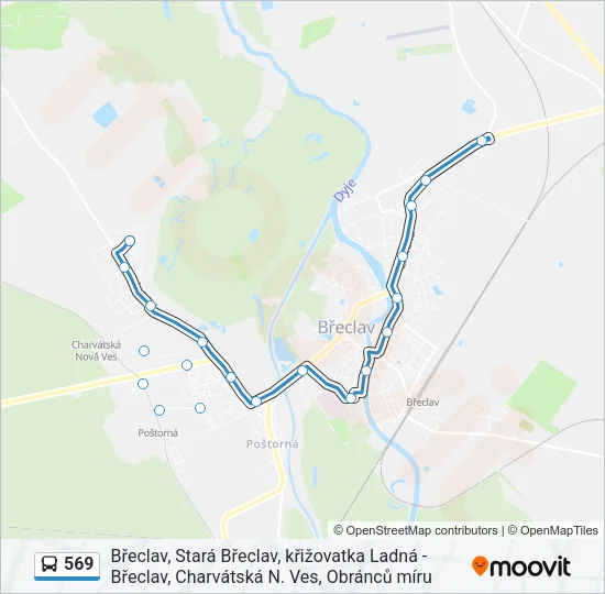 569 Bus Line Map