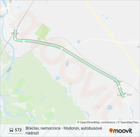 Автобус 572: карта маршрута