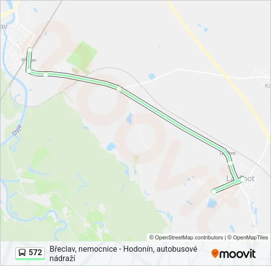 Автобус 572: карта маршрута