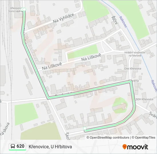 Автобус 620: карта маршрута