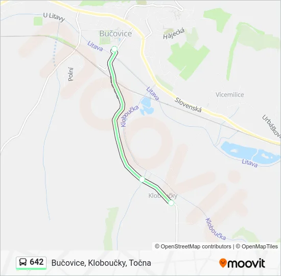 Автобус 642: карта маршрута