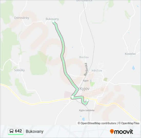642 Bus Line Map