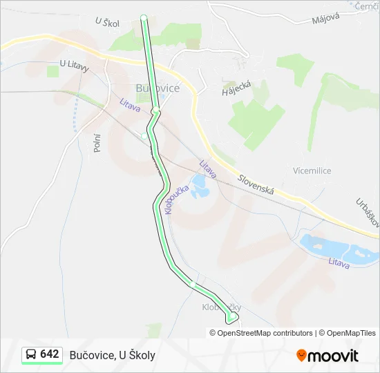 Автобус 642: карта маршрута
