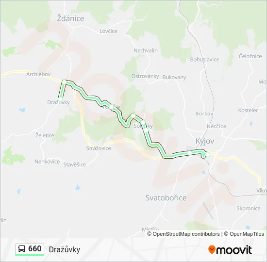 Автобус 660: карта маршрута
