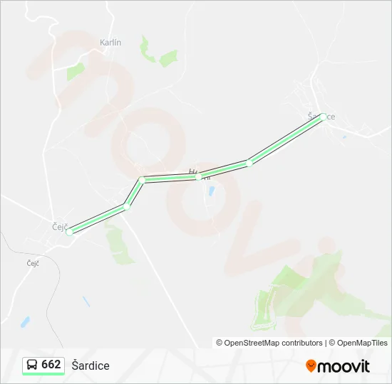 Автобус 662: карта маршрута