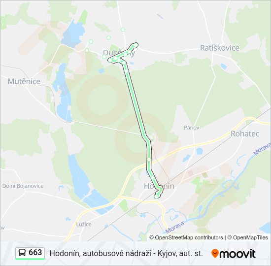 Автобус 663: карта маршрута
