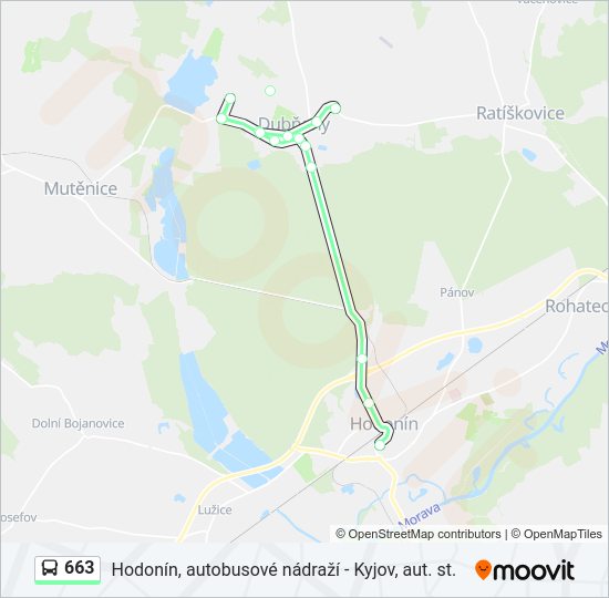 Автобус 663: карта маршрута