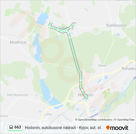 663 Bus Line Map