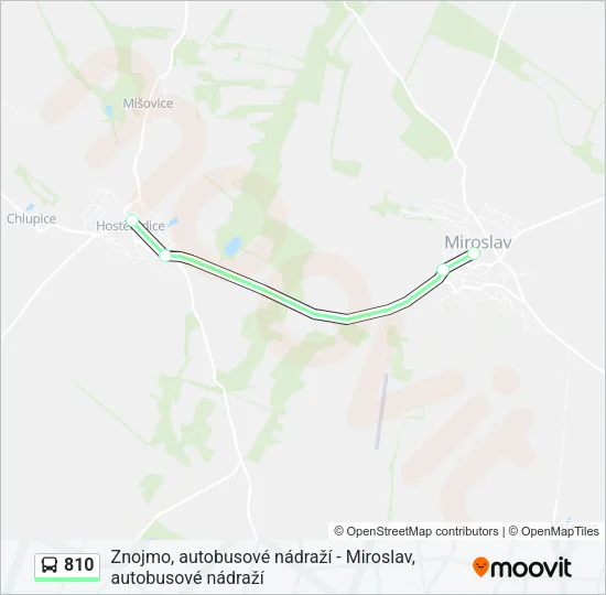 Автобус 810: карта маршрута