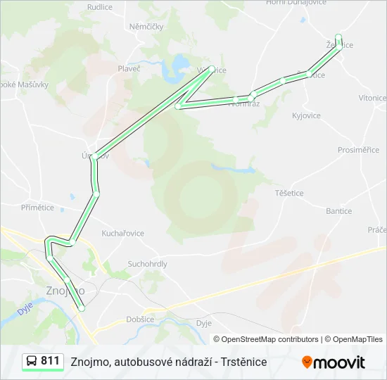 811 Bus Line Map