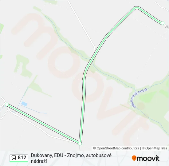 Автобус 812: карта маршрута