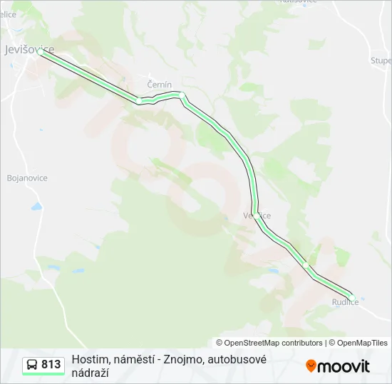 813 Bus Line Map