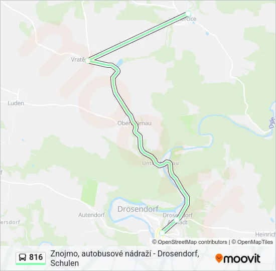 816 Bus Line Map