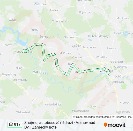 817 Bus Line Map