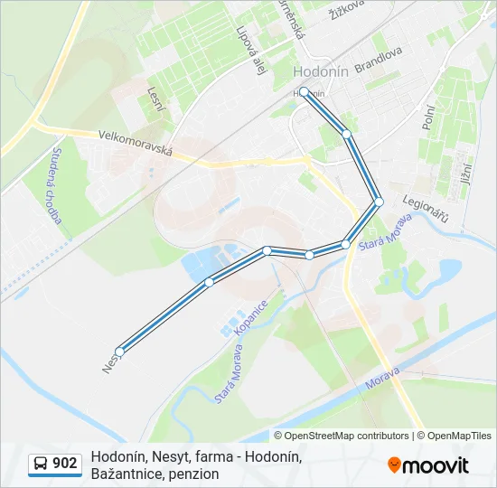 902 Bus Line Map