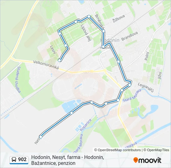 902 Bus Line Map