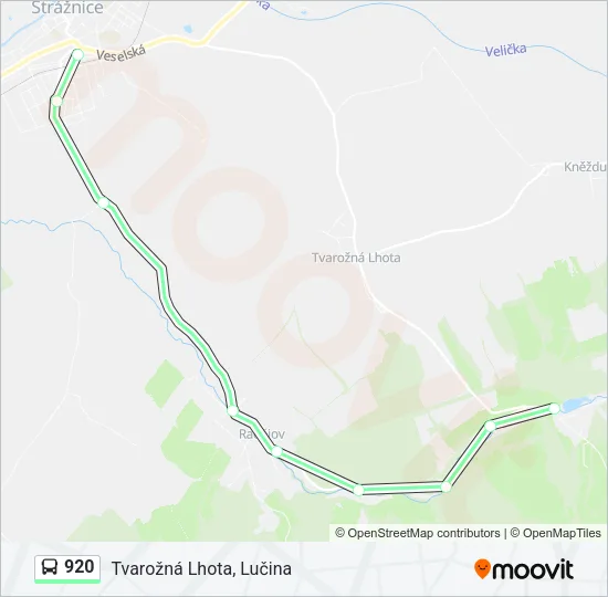 920 Bus Line Map