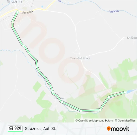 920 Bus Line Map