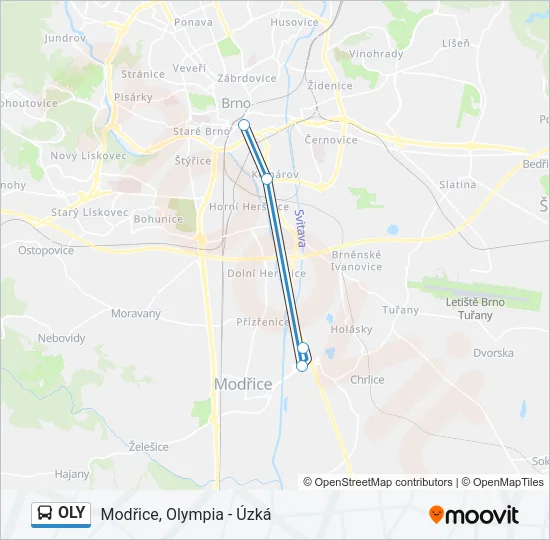 OLY Bus Line Map