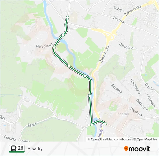 Троллейбус 26: карта маршрута
