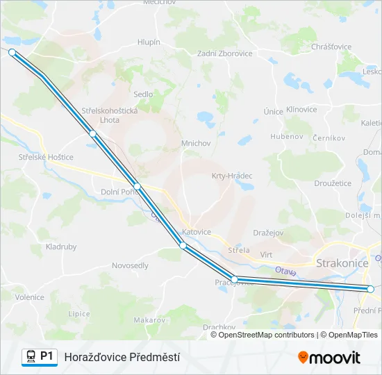 P1 Train Line Map