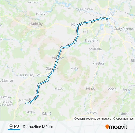 P3 Train Line Map