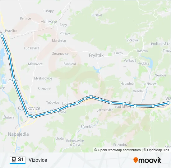 S1 Train Line Map