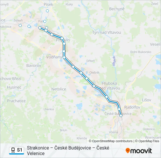 S1 Train Line Map