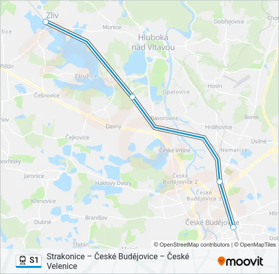 S1 Train Line Map