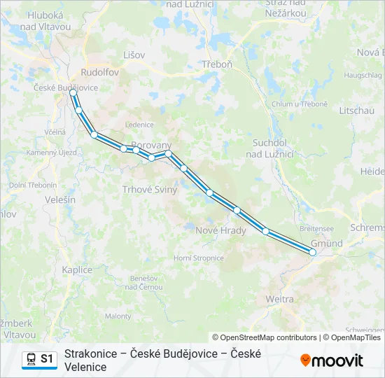 S1 Train Line Map