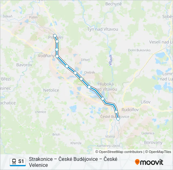 S1 Train Line Map