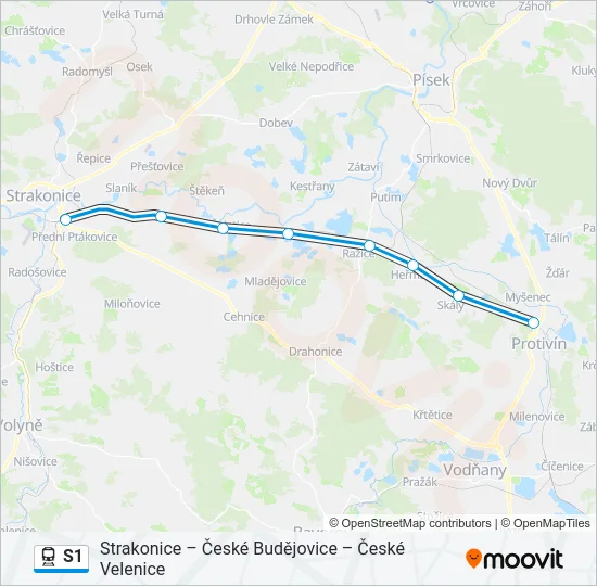 S1 Train Line Map