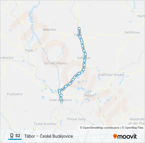 S2 Train Line Map