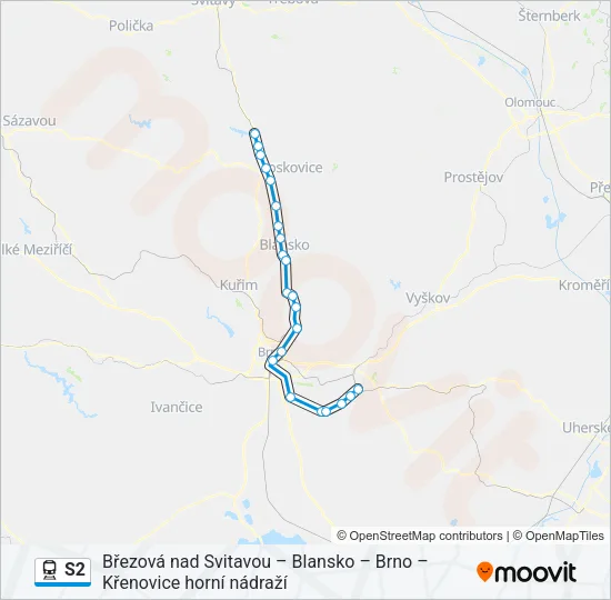 S2 Train Line Map