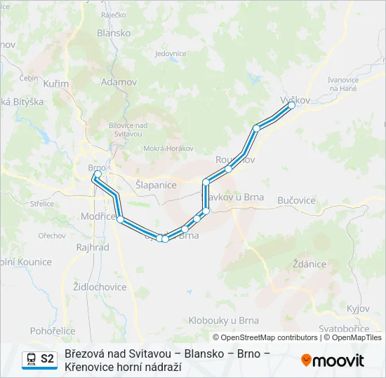 S2 Train Line Map