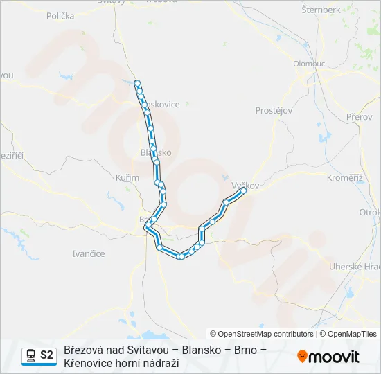 S2 Train Line Map
