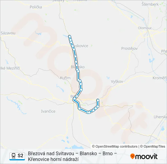 S2 Train Line Map