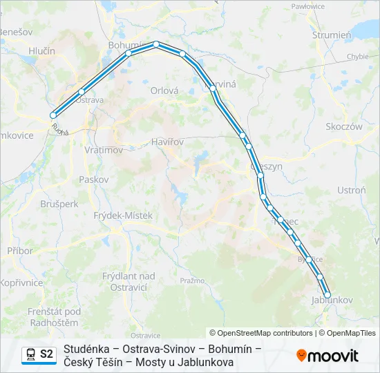 S2 Train Line Map