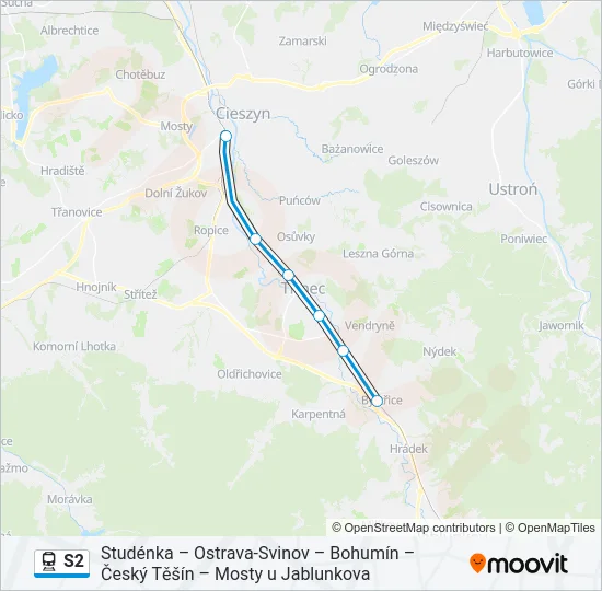 S2 Train Line Map