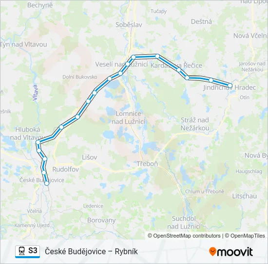 S3 Train Line Map