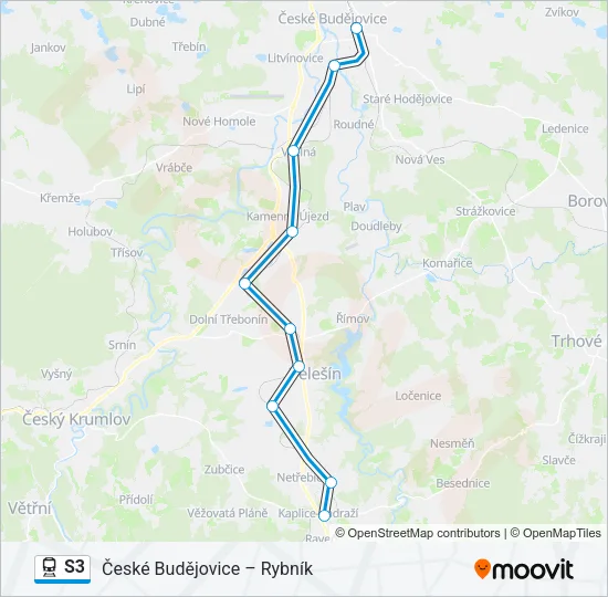 S3 Train Line Map