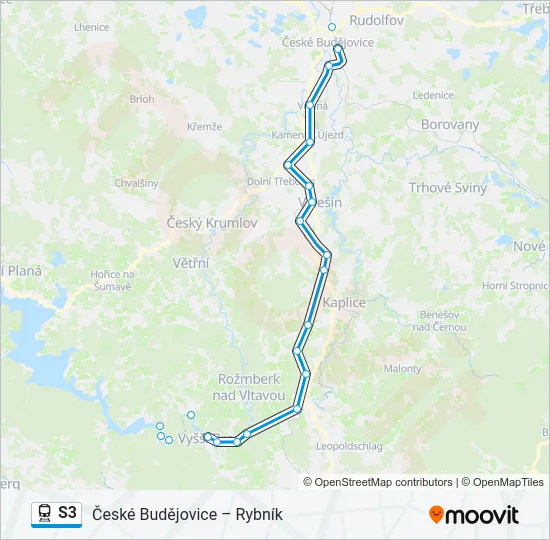 S3 Train Line Map