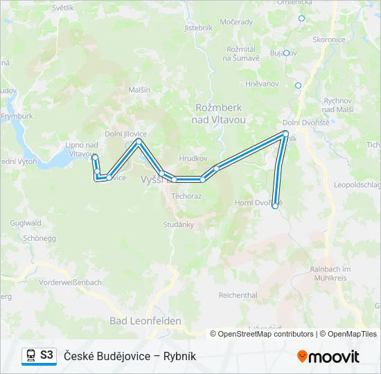 S3 Train Line Map