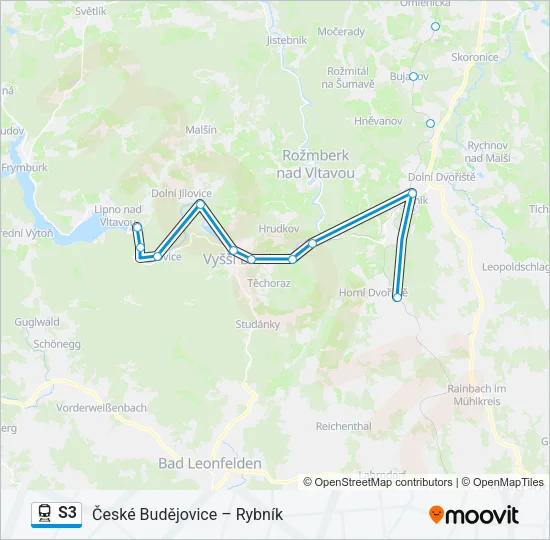 S3 Train Line Map