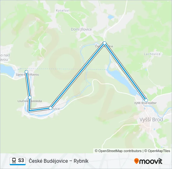 S3 Train Line Map