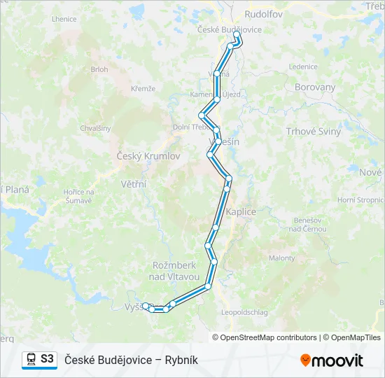 S3 Train Line Map